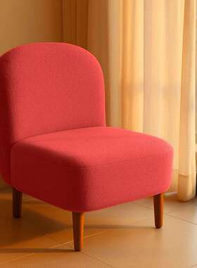 单人北欧简约商务小沙发椅蓝色橙色黄办公室茶几组合网红阳台休闲