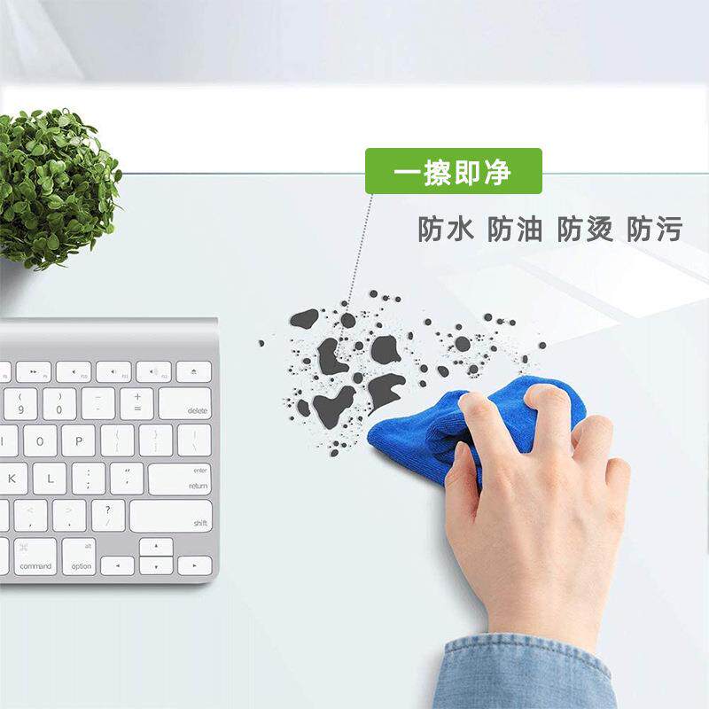 透明磨砂软玻璃办公桌垫无味圆角磨边学生课桌垫防水防污桌布