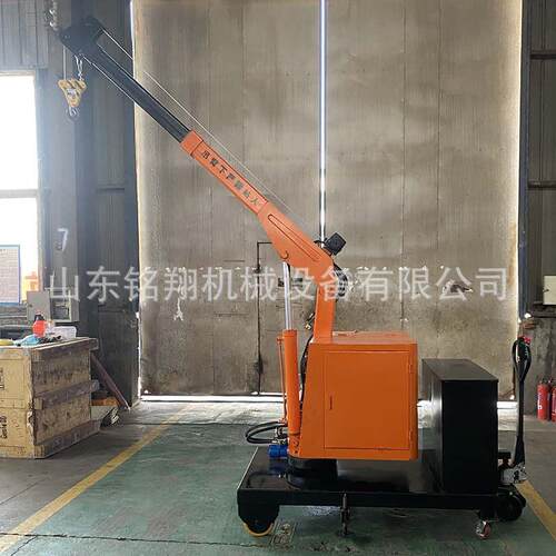 车间仓库吊装模具工件装车电动走1吨配重式小吊机电动行走液压吊