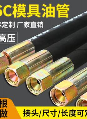 高压油管注塑机模具油缸抽芯油管M16C喇叭口圆头密封钢丝加工定做