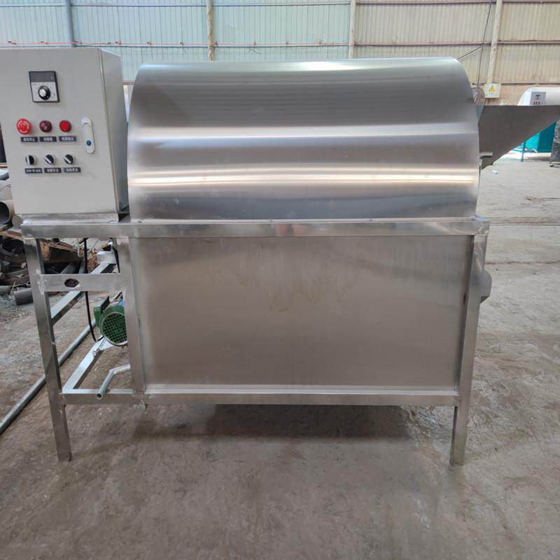 小型滚筒式电加热炒货机不锈钢商用炒干货机油坊用电炒料机