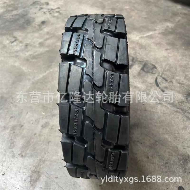 新能源电动叉车实心18*7-8轮胎防扎耐磨18x7-8拖车轮配套15*4.5-8