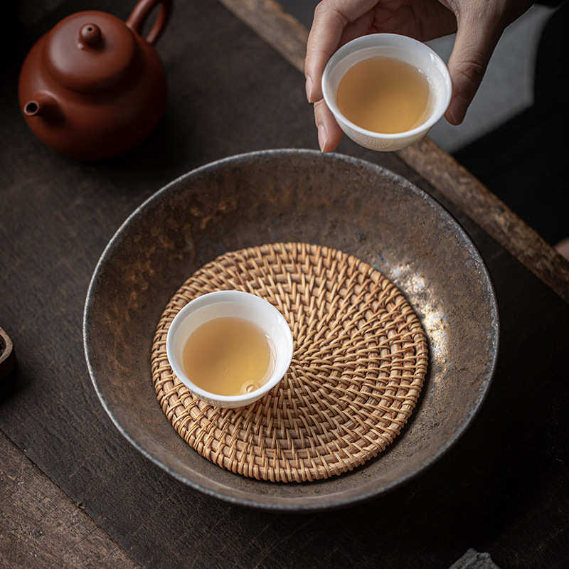 茶盘壶托垫子干泡台茶碟藤编紫砂养壶垫壶承粗陶茶具配件底座,餐饮具,茶具礼盒,淘宝优惠券,粉丝福利购,淘宝优惠卷