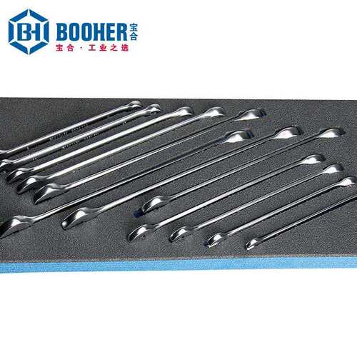 Booher宝合手动工具12件套两用扳手组套BH1803006 机修汽修工具组