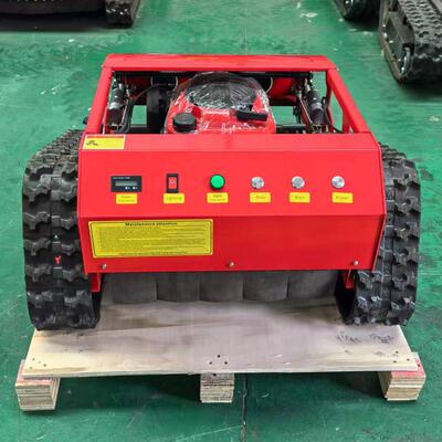 200m遥控2000㎡/小时农田割草机履带式遥控除草机ZY-550S 7.5HP