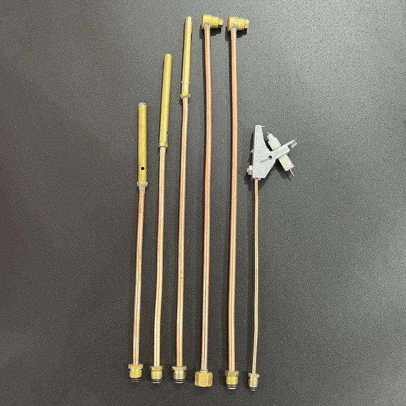 猛火灶引火管铜管中压煤气炉总成电子喷射管火种喷嘴燃气灶配件