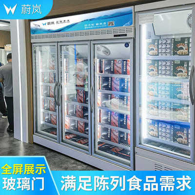 水饺汤圆单门双门柜冷冻柜肉制品超市立式冰柜速冻便利店商用冰箱