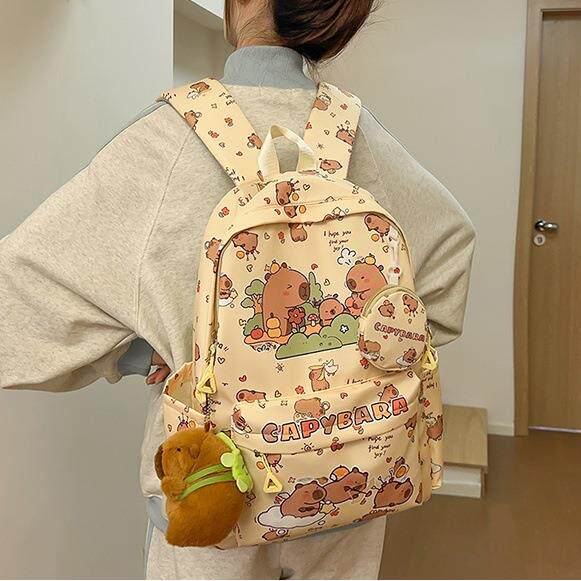 高颜值书包女小学生可爱卡通双肩包初中生ins韩版大容量轻便背包