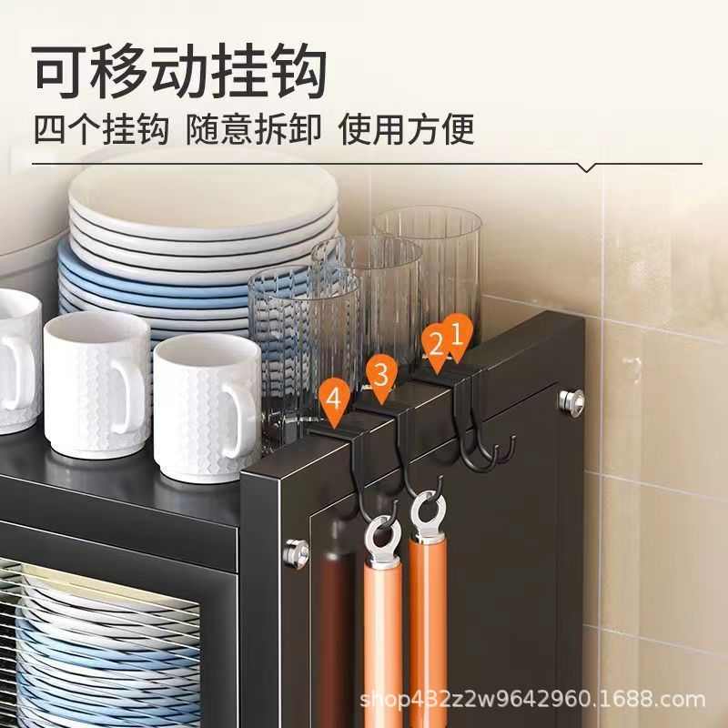 收纳盒碗柜碗碟架碗架置物架沥水防尘架碗筷放收纳厨房多功能家用