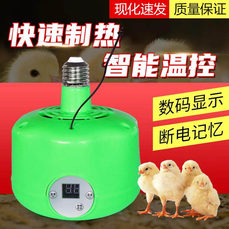 小鸡智能暖风灯养殖暖风机保温灯宠物灯泡仔猪育雏用取暖加热灯泡