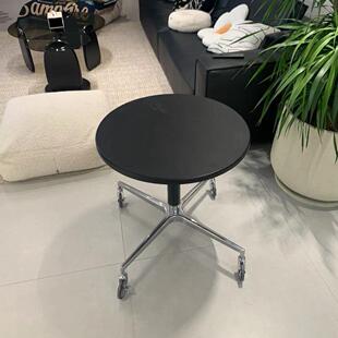 实木升降茶几移动圆几餐桌小户型床边桌沙发边几洽谈圆桌升降式