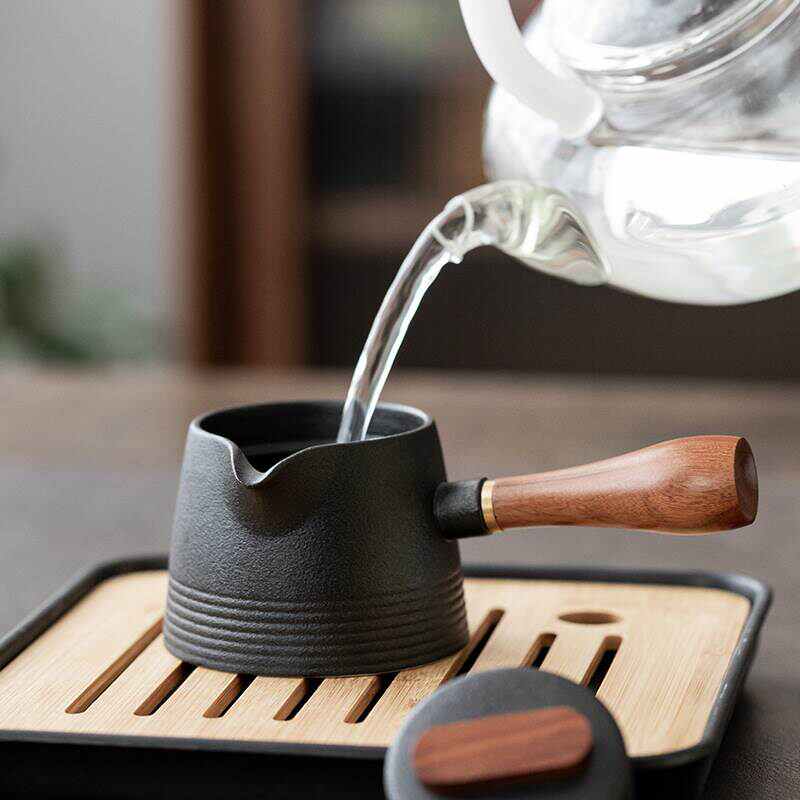 陶瓷茶杯侧把壶一壶四杯旅行功夫茶具套装家用商务水杯礼品批发