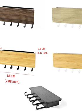 1pc Key Holder Home Accessories Key Organizer Wall Bamboo Ho