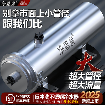农村自来水家用大流量超滤净水器水塔深井水黄泥水前置高效过滤器