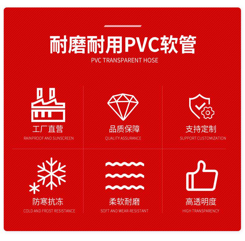 ПВХ труб 行丰绿色pvc透明水管抗老化洗车水管防硬耐寒pvc绿色软管园林浇灌