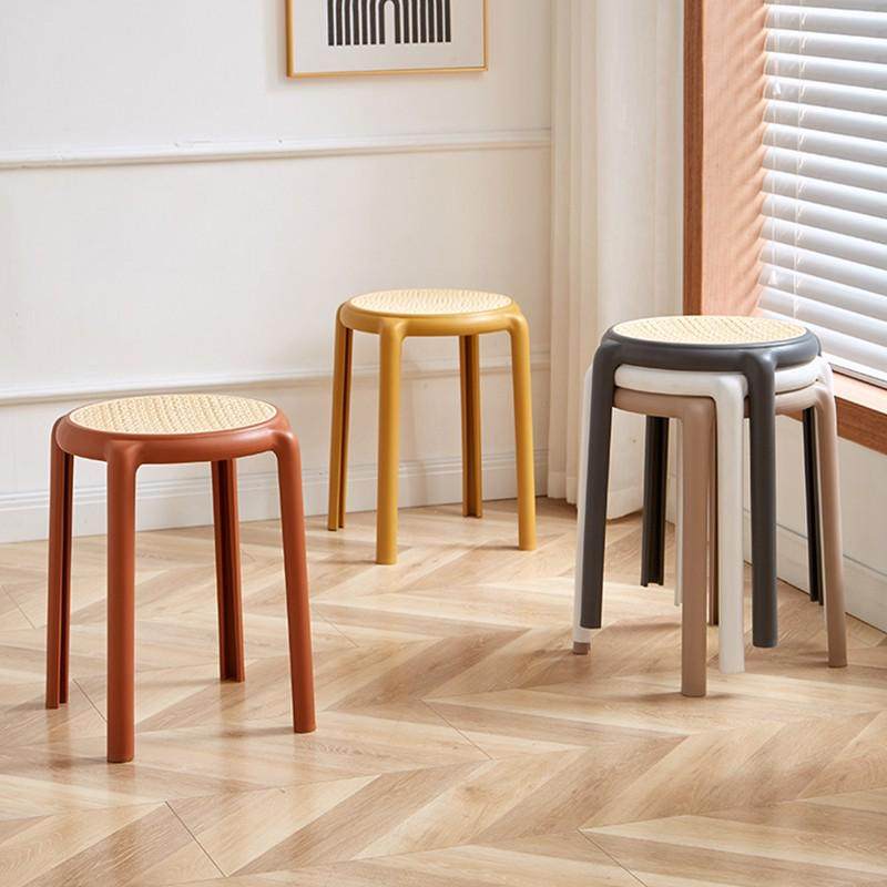 工厂直销板凳塑料凳子北欧圆凳餐凳换鞋可备用藤编叠放家用简约,商业/办公家具,休闲椅/午休椅/骑马椅,淘宝优惠券,粉丝福利购,淘宝优惠卷