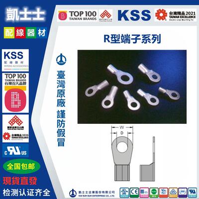 R5.5-4/5/6S/6/8/10台湾KSS凯士士R型端子圆形冷压端子铜接线 线