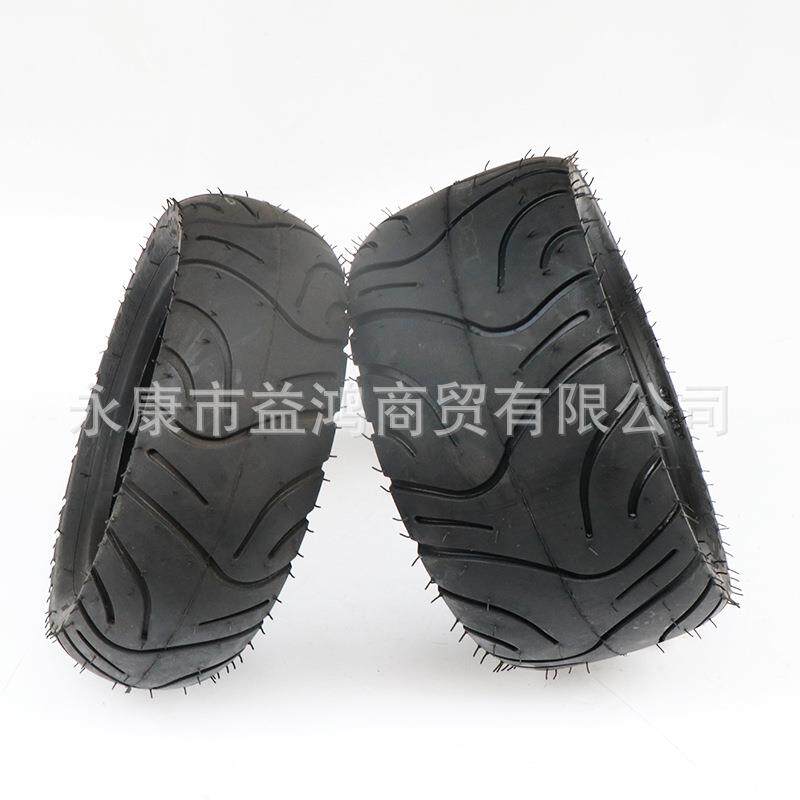 两轮车配件 中型步阳小猴子跑车90/65-8后130/50-8寸真空加厚轮胎