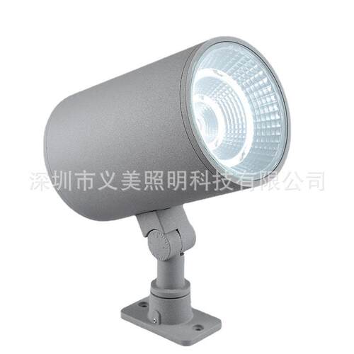 义美厂家直供圆形COB投光灯户外防雨照明灯反光杯款投射灯聚光灯