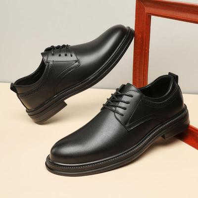 正品皮男透气黑色皮鞋韩版潮流西商务正装鞋英伦休闲装新郎鞋婚礼
