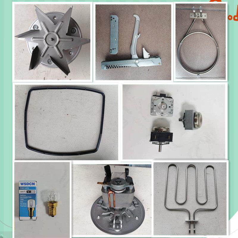 4A定时器商用电烤箱高温灯泡热风炉烤盘铝板热管风扇门铰炼