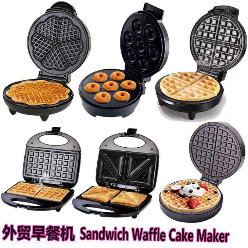 110V 台湾外贸三明治华夫饼早餐机 Sandwich Waffle Cake Maker