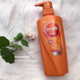 新版!泰国sunsilk深层滋y润修复烫染顺滑柔顺水润洗发水425ml