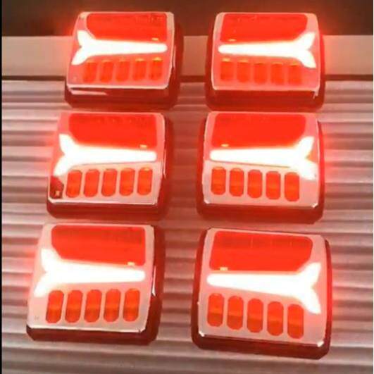 无线汽车尾灯跨境出口转向示宽LED箭头拖车货改装车尾灯12-24V