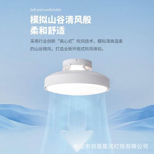 无风扇计灯 卧室形隐2025年新款叶270吸顶三防全光谱护眼家用设师