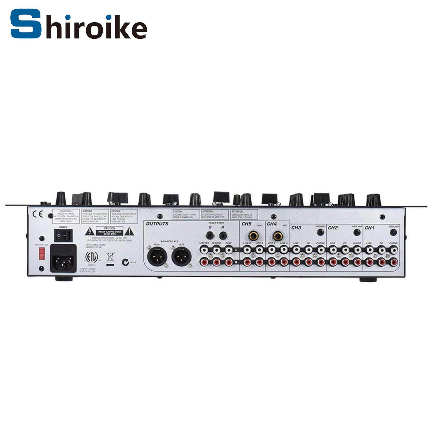 厂家专业五通道机架DJ混音器KTV舞台DJ调音台5通道DJ混音器