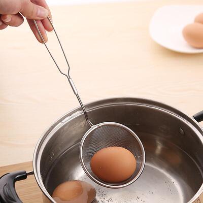 Hangable kitchen oil strainer, stainless steel oil skimmer f