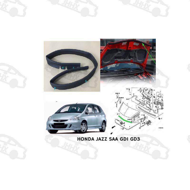 JAZZ/FIT飞度两厢2003 -2008机盖胶条引擎盖密封条前机盖边缘胶条
