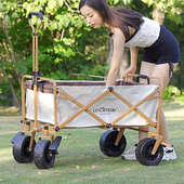 露营车推车户外营地可折叠手推野餐野营旅游郊游手拉车小拖车桌板