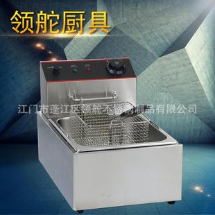 商用油炸炉6L单缸加厚电炸锅薯条机炸鸡排油炸机