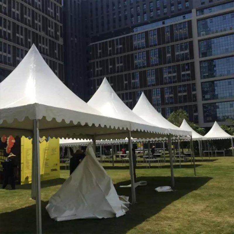 欧式尖顶篷锥形展览帐蓬拆装遮阳篷吊顶篷户外婚庆雨搭棚四角帐篷