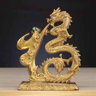 福字龙 铜龙 杨铜记 家居办公室摆件