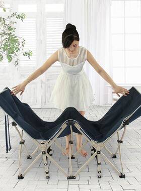 N折床陪护椅办公室午休圆方管加RDB宽厚人十脚5床躺椅简易单便携