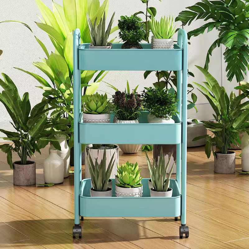 圆管挂框储物架客厅零食收纳架厨房缝隙浴室置物架卫生间小推车