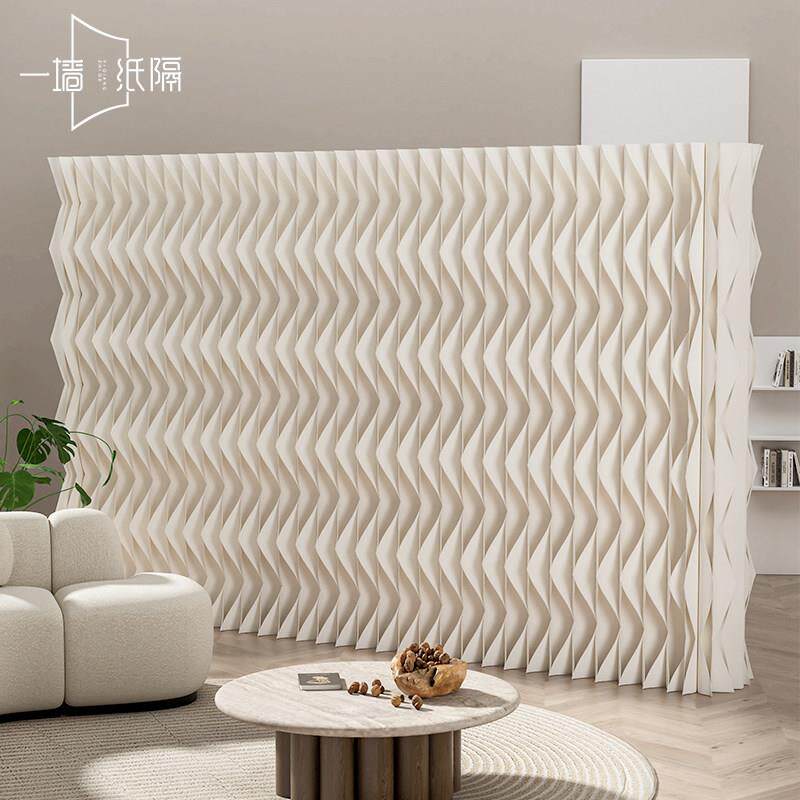 隔断墙简易自装纸墙小户型分隔假墙橱窗背景墙美容院遮挡屏风隔断