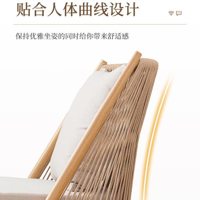 户外藤编沙发椅客厅卧室单人藤椅北欧简约懒人靠背椅阳台休闲椅