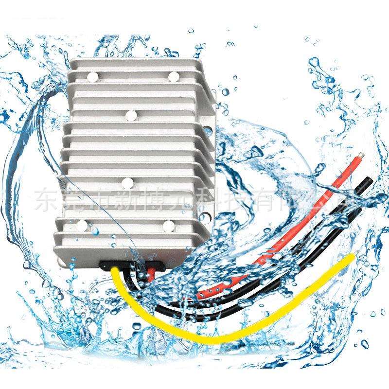 60V72V80V转14V5A~30A直流电源降压器30-96V降14V车载电台转换器