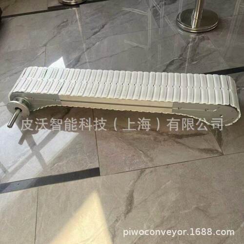 215255宽防滑柔性链输送线底部设计轴承速度可达0-50m/m