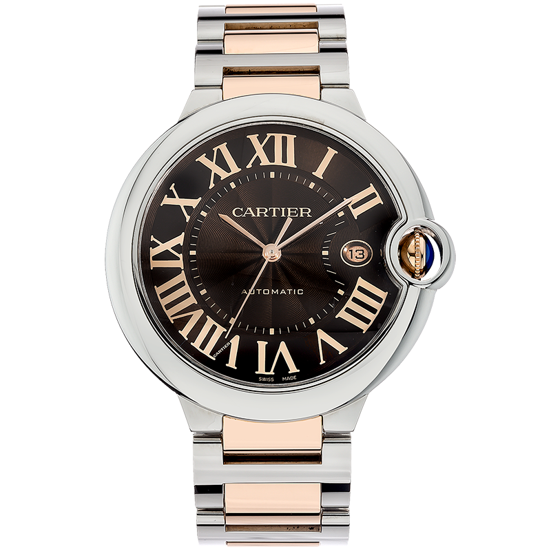 [9.8新]卡地亚蓝气球精钢自动机械手表男W6920032