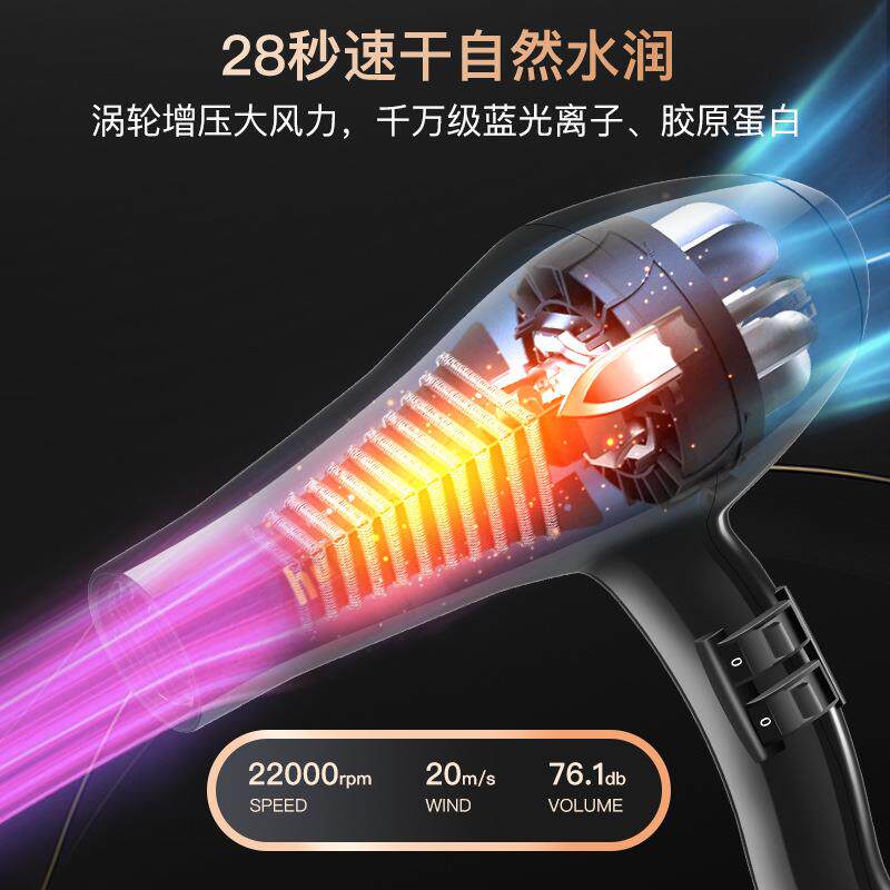 电吹风机家用发廊专用大功率静音吹风筒速干恒温护发吹风大风量
