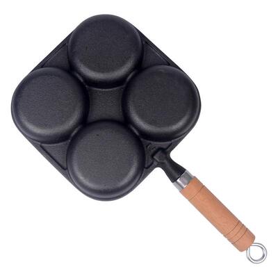 蛋堡煎锅煎蛋汉堡锅烙饼早餐家用多功能通用新款四格小平底专用