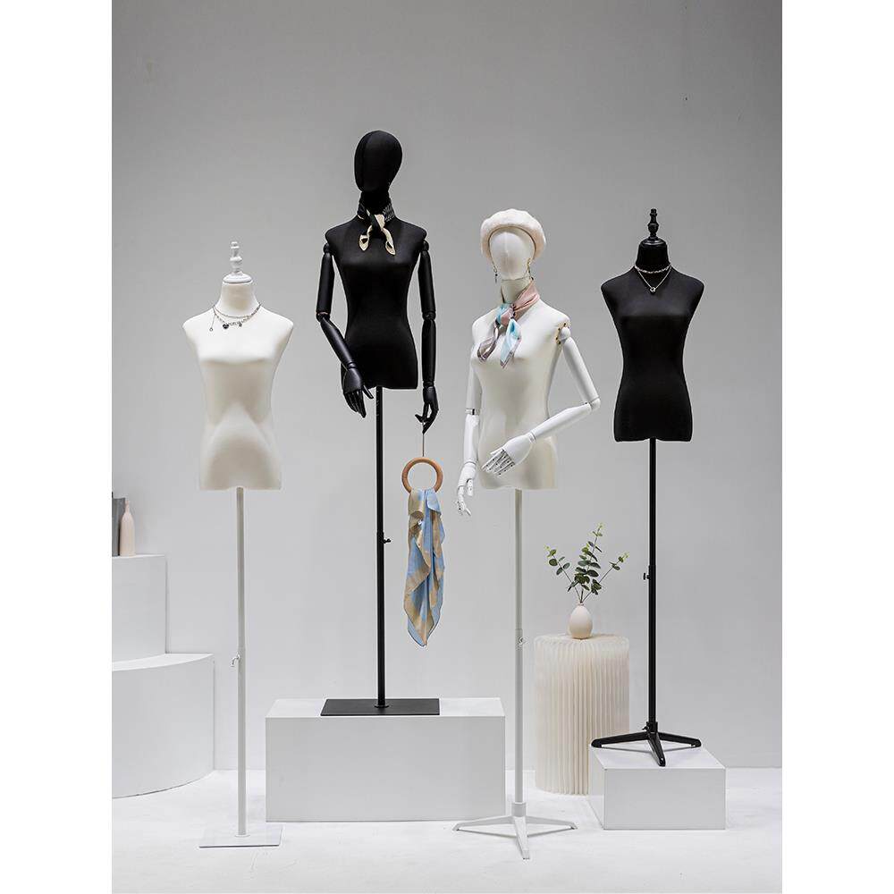 服装店模特道具女半身人台婚纱礼服人偶女装橱窗假人体展示架全身