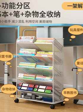 收桌柜子简约书报KJB架书柜书架桌下书本桌边办公小书桌置物纳架