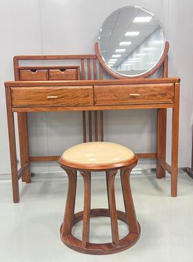 中式新中式实大木梳妆K6C48梳别墅台公寓平层室家具胡桃木梳卧妆