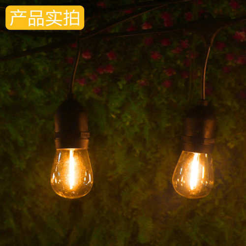 厂家 灯s14led泡串 球户外串s14led直供太阳能圣诞装饰 灯灯庭院