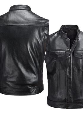 Vest, excellent zipper, motorcycle leather vest